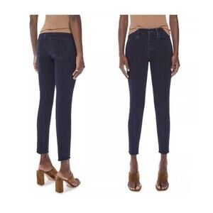 MOTHER Sz 26 THE PIXIE ANKLE FRAY IN HOLDING HANDS TIGHTLY Button fly Mid Rise